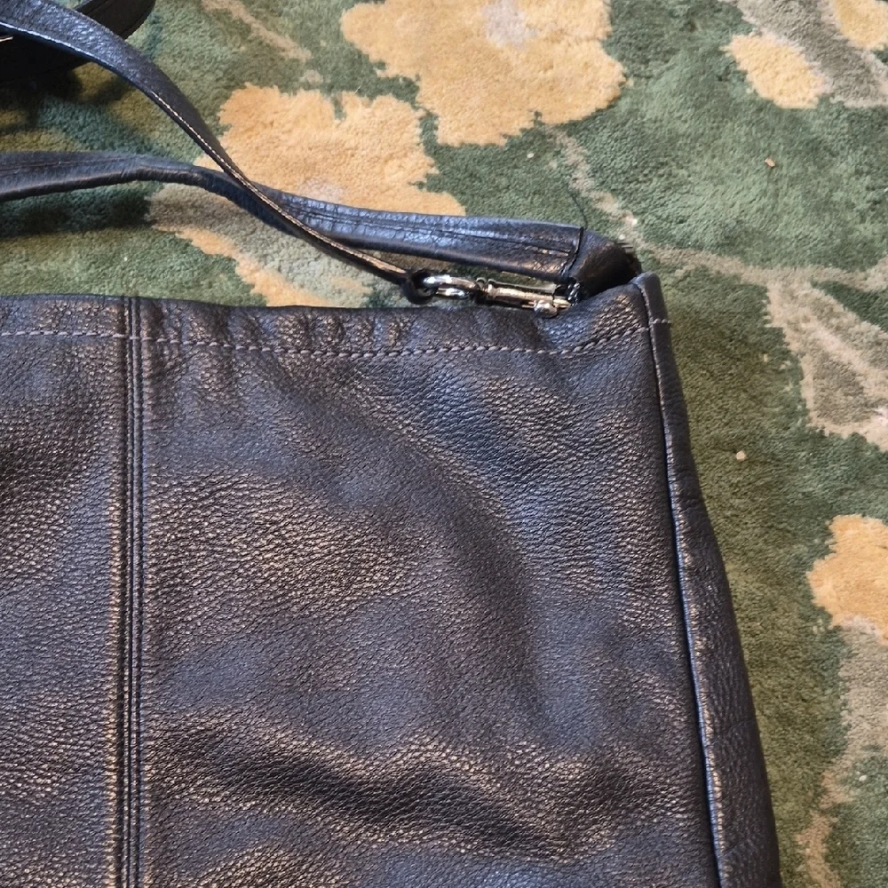 Coach Black Pebbled Leather Crossbody Bag